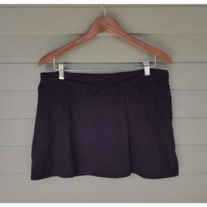Lands End Womens Dark Navy Swimsuit Skirted Bottom Swim Skirt - Size 12